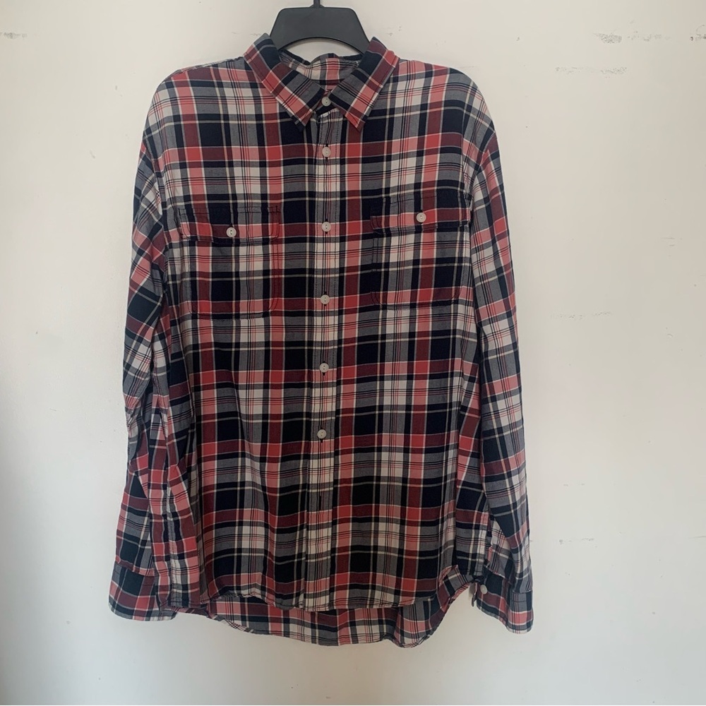 Lands End Men’s Button Down Size L 16-16 1/2 100% cotton